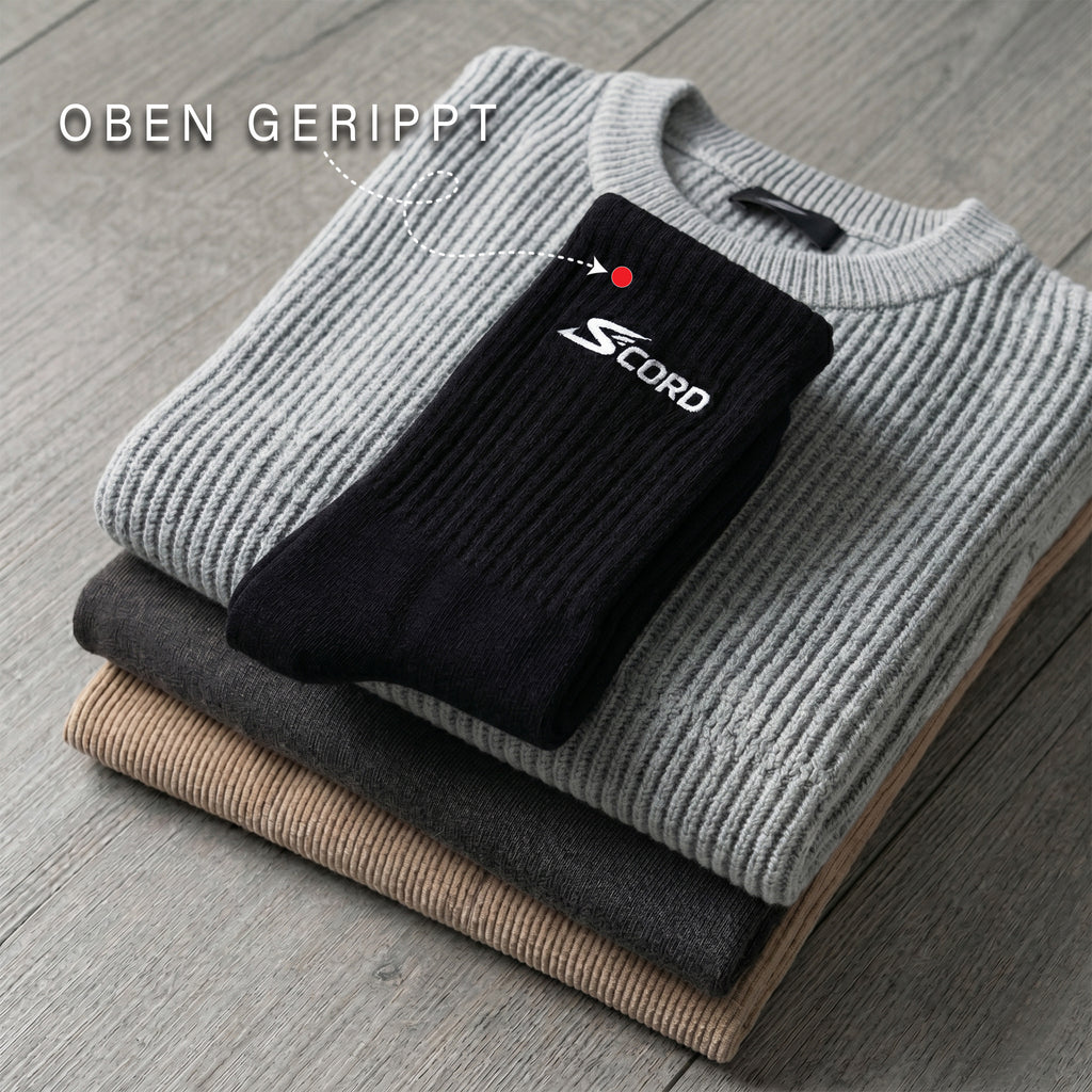 SCORD Sportsocken Herren & Damen – Weiße & Schwarze Baumwollsocken 3 Paar
